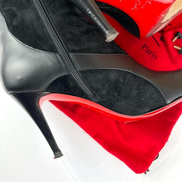 Christian Louboutin Black Heeled Boots - Picture 9 of 15